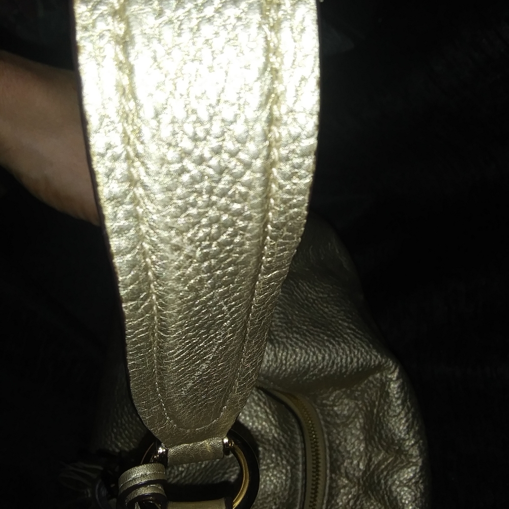 Large Gold Michael Kors Hobo Bag with Storage Bag - Picture 9 of 14